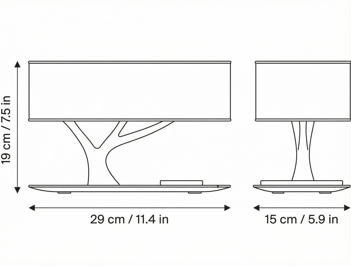 Candeeiro de Mesa- Luz da Vida com Carregamento Sem Fios