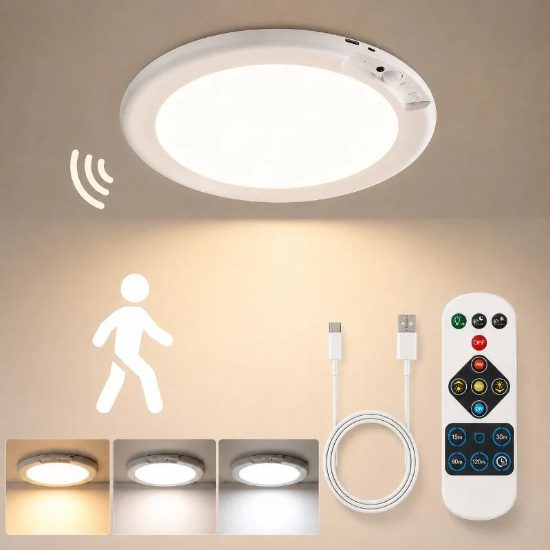 Luz de teto EasyStick™ com sensor de movimento