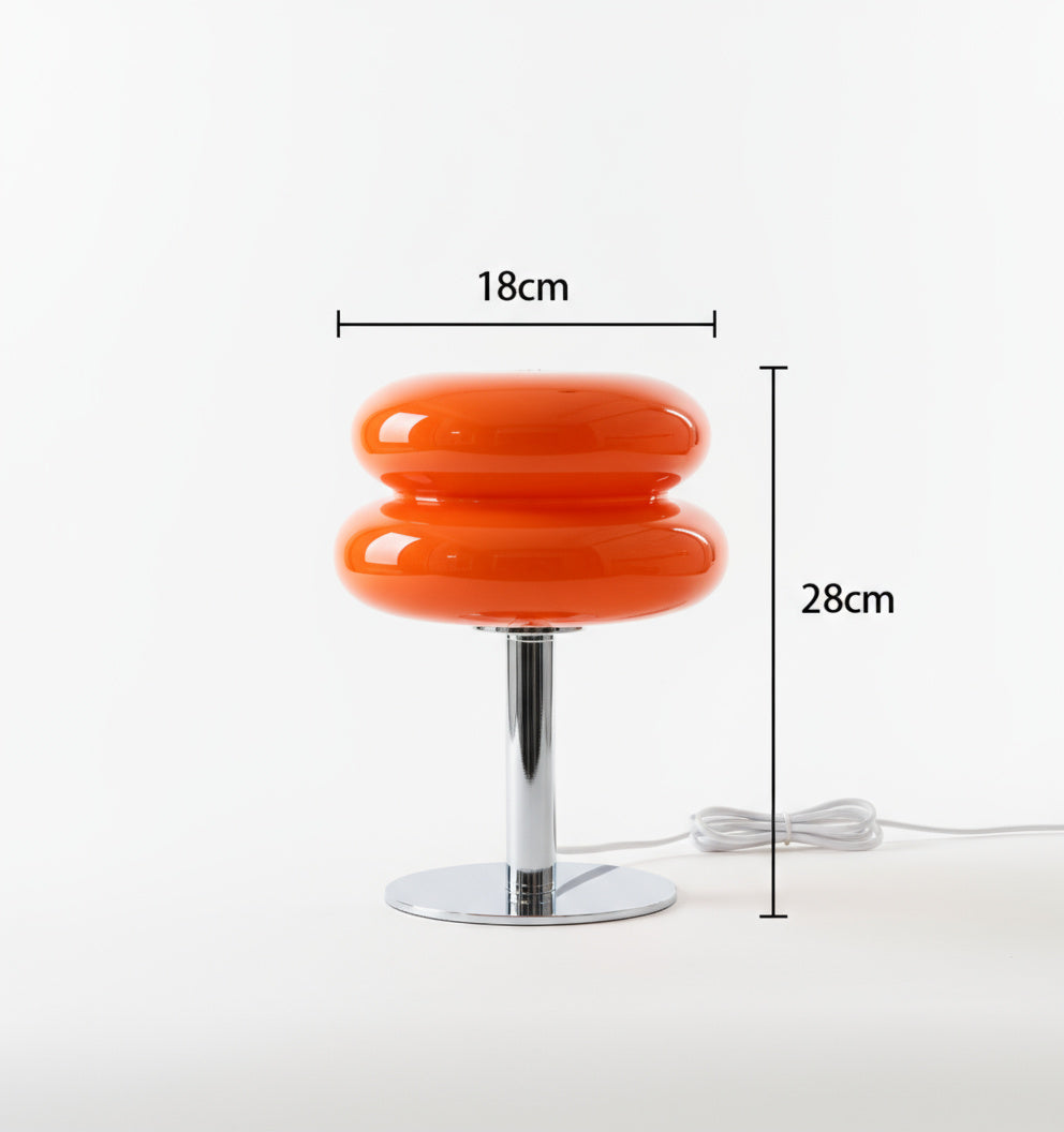 Candeeiro de Mesa Veneza Macaron Moderno Estilo Cogumelo