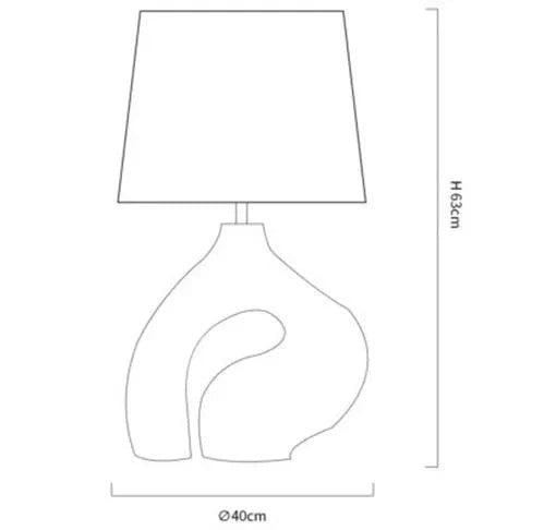 Candeeiro de mesa Freya para sala ou quarto