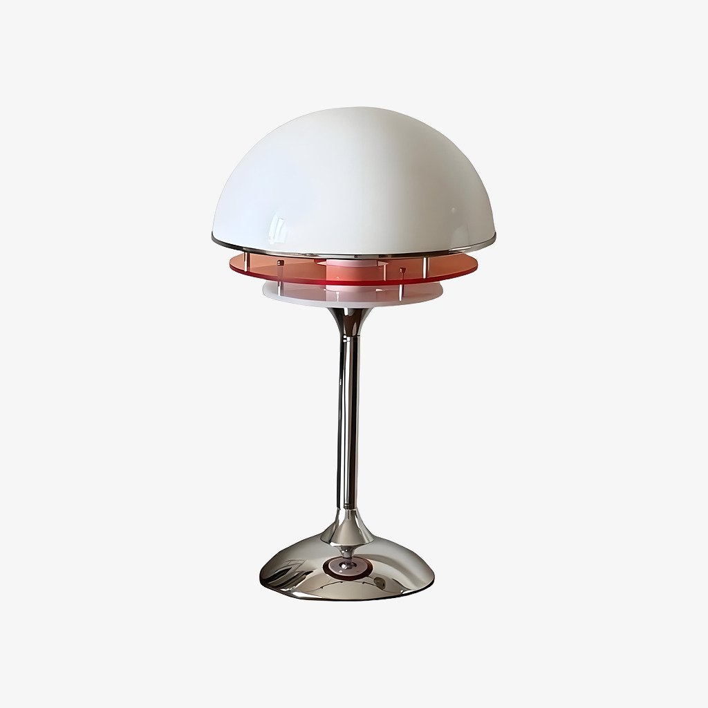 Candeeiro de mesa em acrílico, estilo vintage Bauhaus, com efeito de pôr do sol
