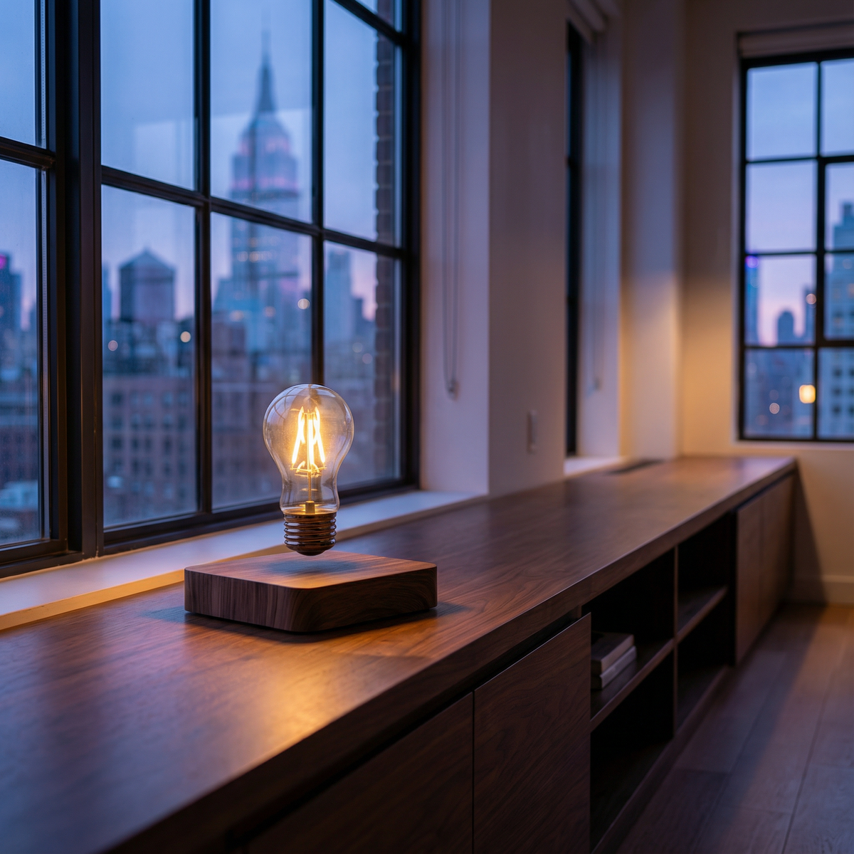 Candeeiro de mesa LED Flutuante Lysa com Levitação Magnética