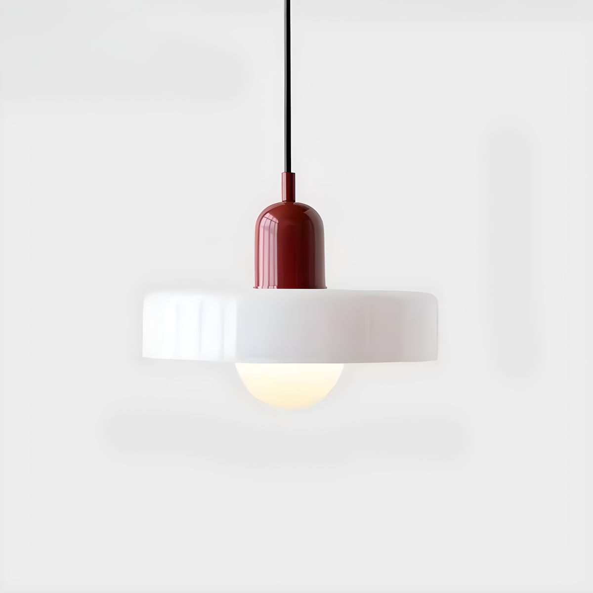 Kalle - Candeeiro suspenso de vidro para sala e cozinha, mobiliário Bauhaus
