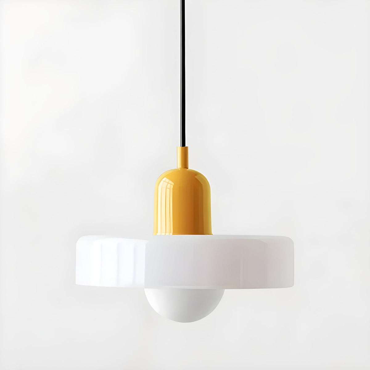 Kalle - Candeeiro suspenso de vidro para sala e cozinha, mobiliário Bauhaus