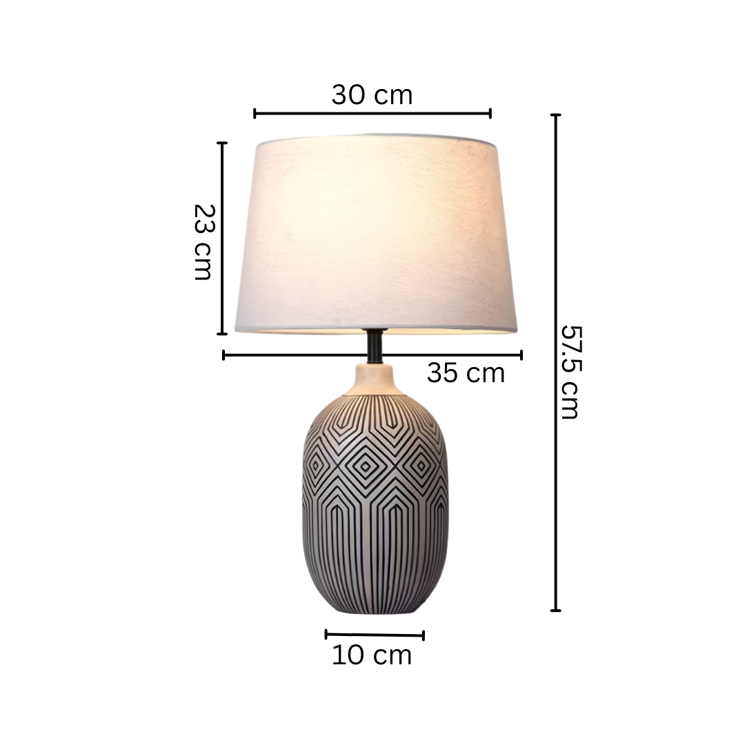 Candeeiro de mesa Aveline  para sala e quarto
