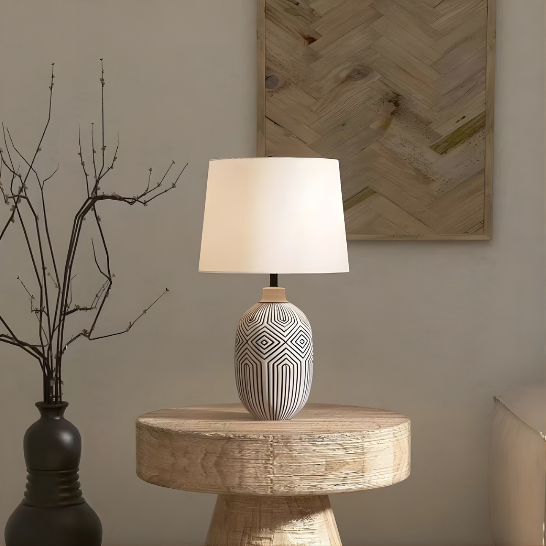 Candeeiro de mesa Aveline  para sala e quarto