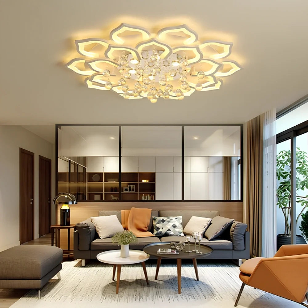 Lotus™ Candeeiro de teto em cristal