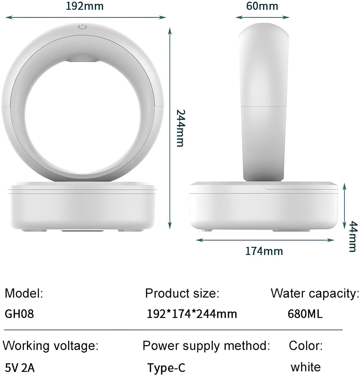 Humidificador antigravidade Levita™
