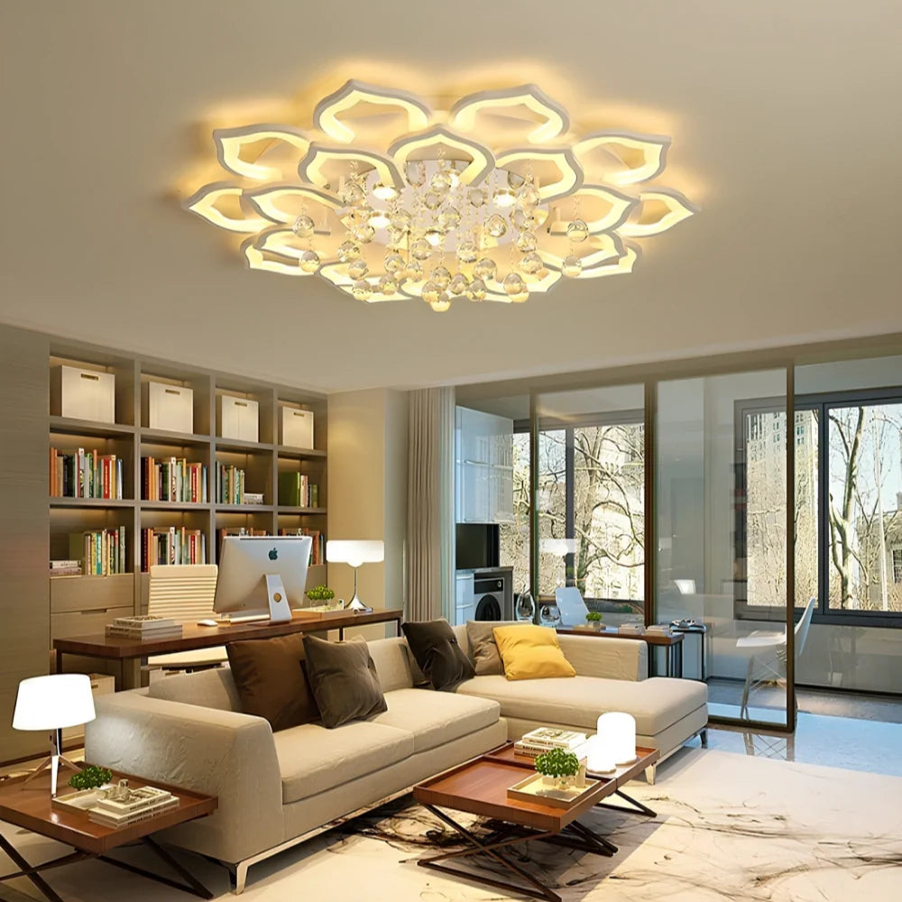 Lotus™ Candeeiro de teto em cristal