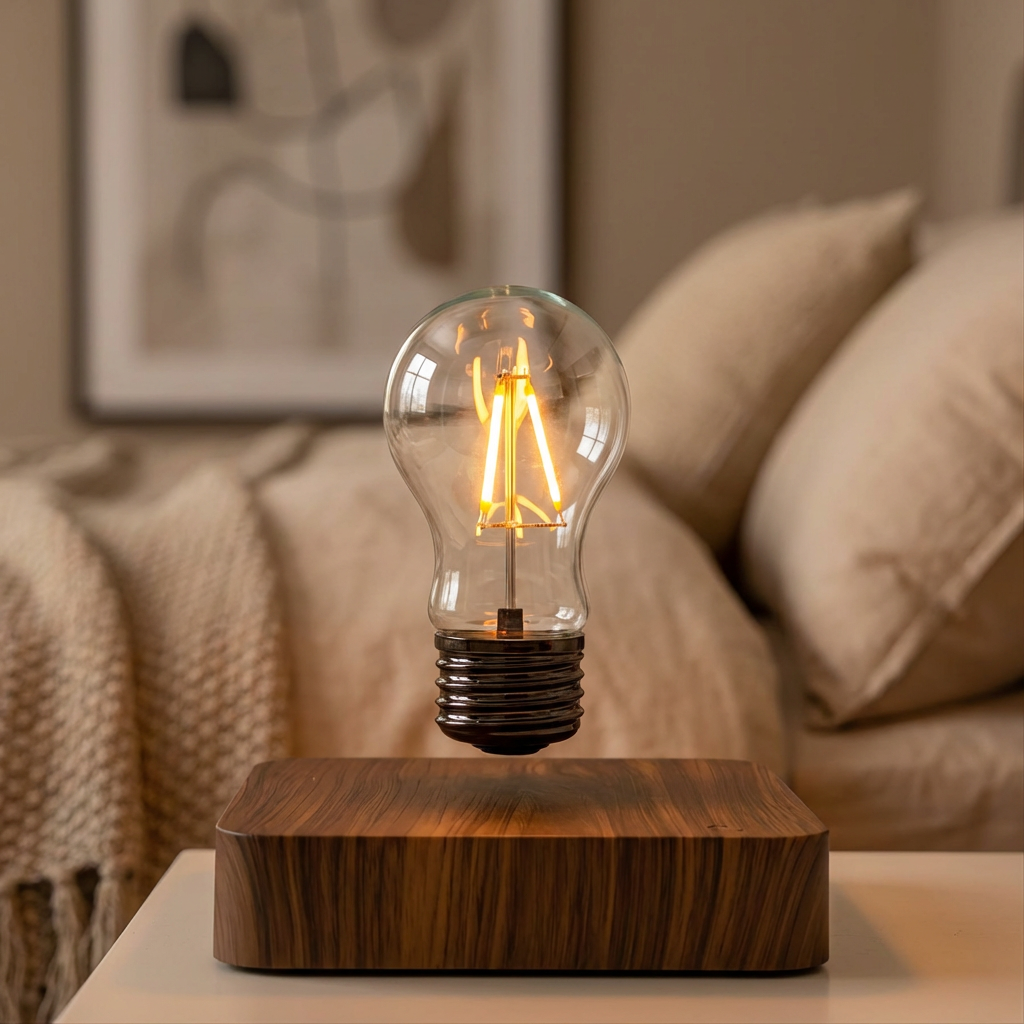 Candeeiro de mesa LED Flutuante Lysa com Levitação Magnética