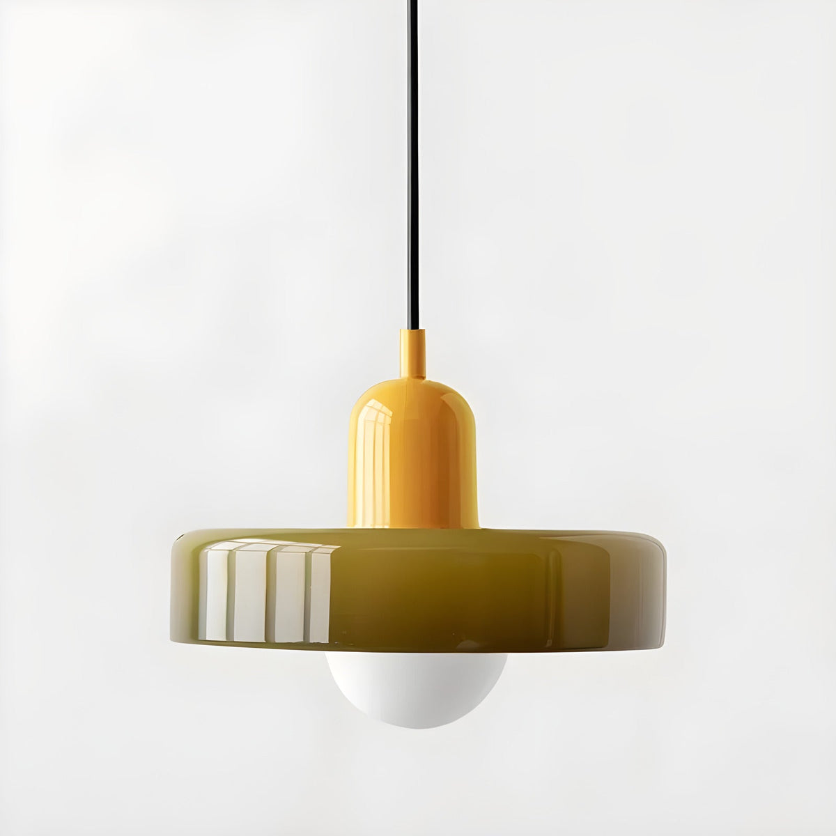 Kalle - Candeeiro suspenso de vidro para sala e cozinha, mobiliário Bauhaus