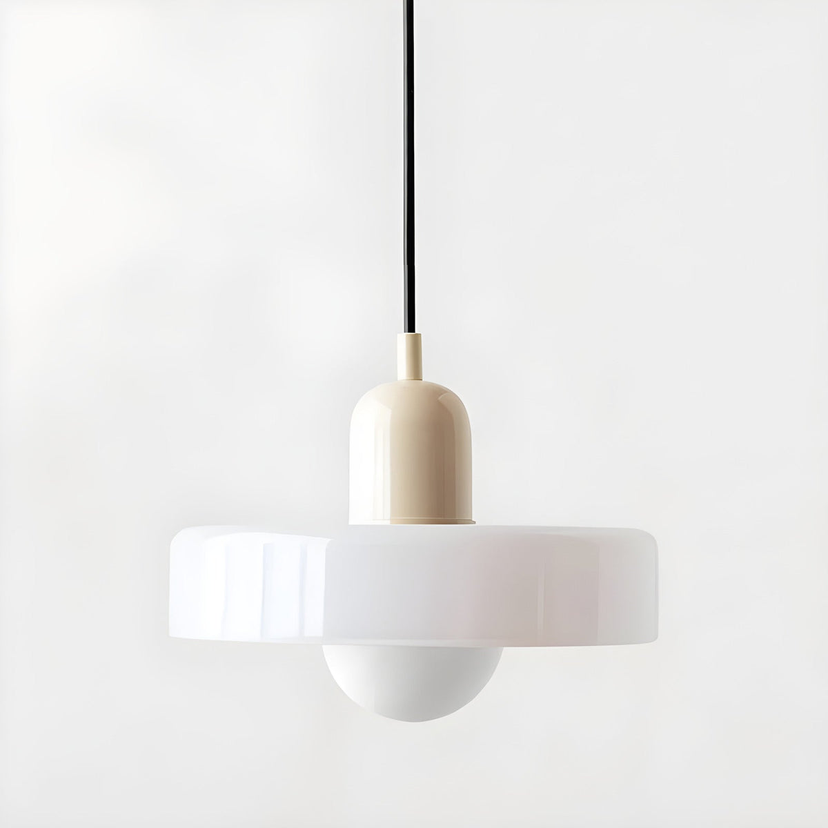 Kalle - Candeeiro suspenso de vidro para sala e cozinha, mobiliário Bauhaus