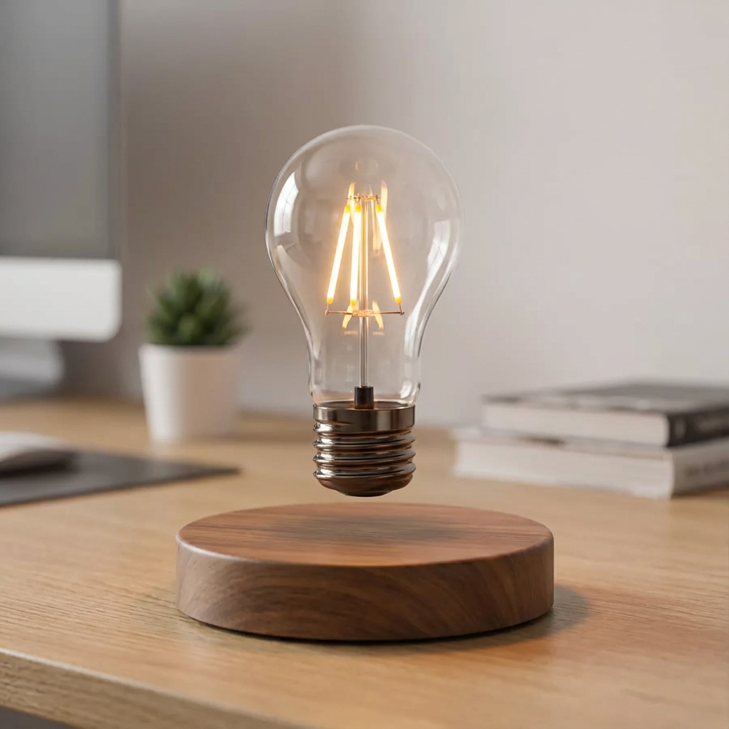 Candeeiro de mesa LED Flutuante Lysa com Levitação Magnética