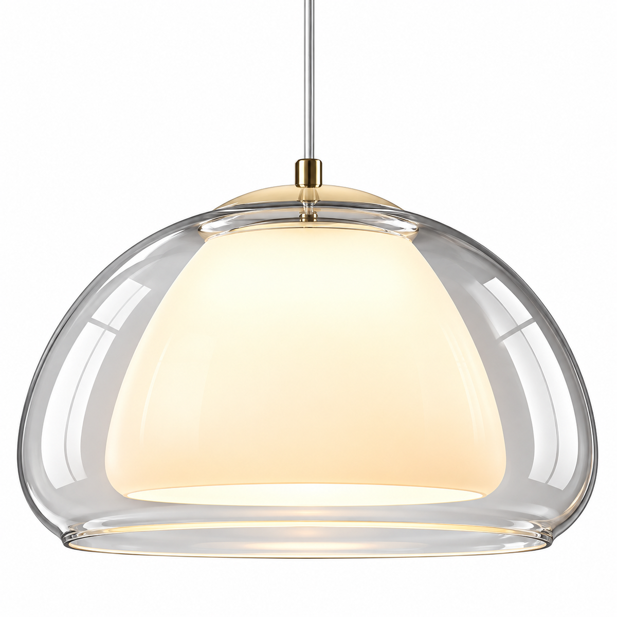 Candeeiro Pendente Amba Jelly Globe em Vidro Moderno para sala
