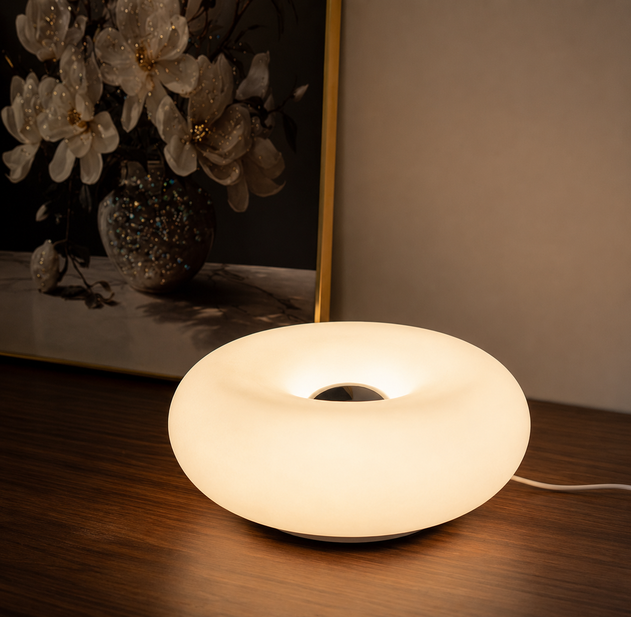 Bauhaus - Abajur de mesa Bauhaus com plug USB