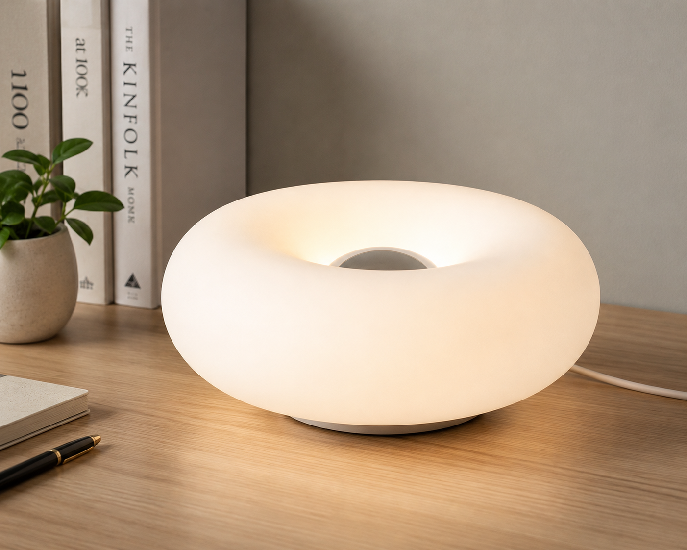 Bauhaus - Abajur de mesa Bauhaus com plug USB