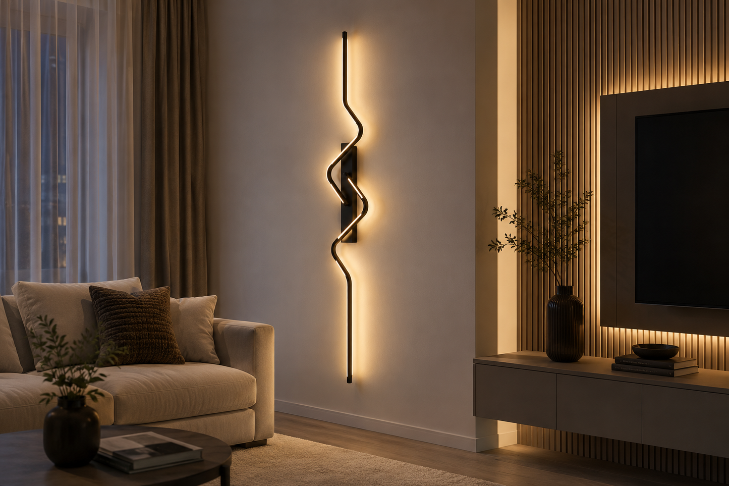 (Lidia) Luminaria de parede moderna LED