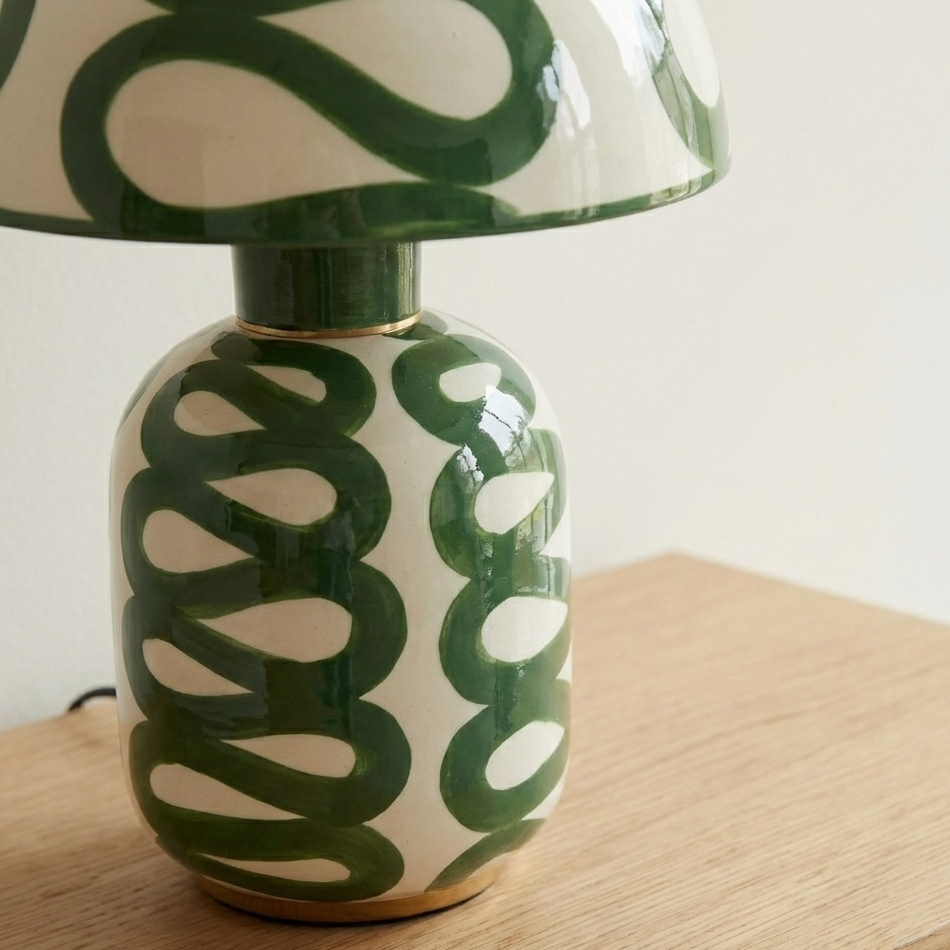 Candeeiro de mesa Rundale para sala ou quarto, moderno e minimalista