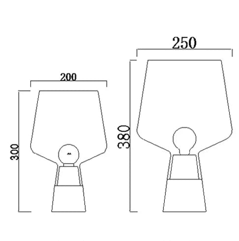 Coleção de Candeeiros de Mesa Karina para sala e quarto