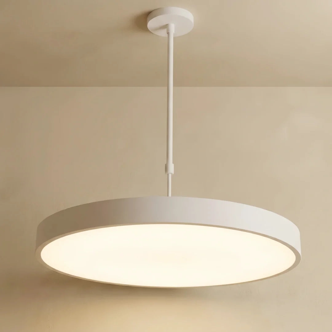 Candeeiro Pendente Arcato Redondo LED Moderno em Preto ou Branco