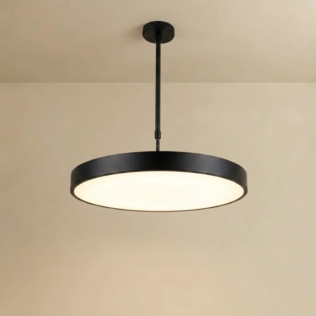 Candeeiro Pendente Arcato Redondo LED Moderno em Preto ou Branco