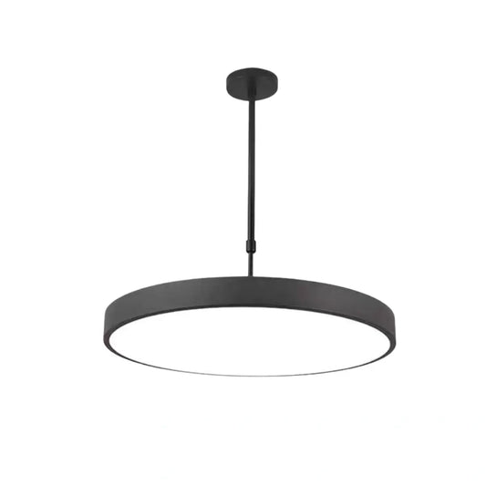 Candeeiro Pendente Arcato Redondo LED Moderno em Preto ou Branco
