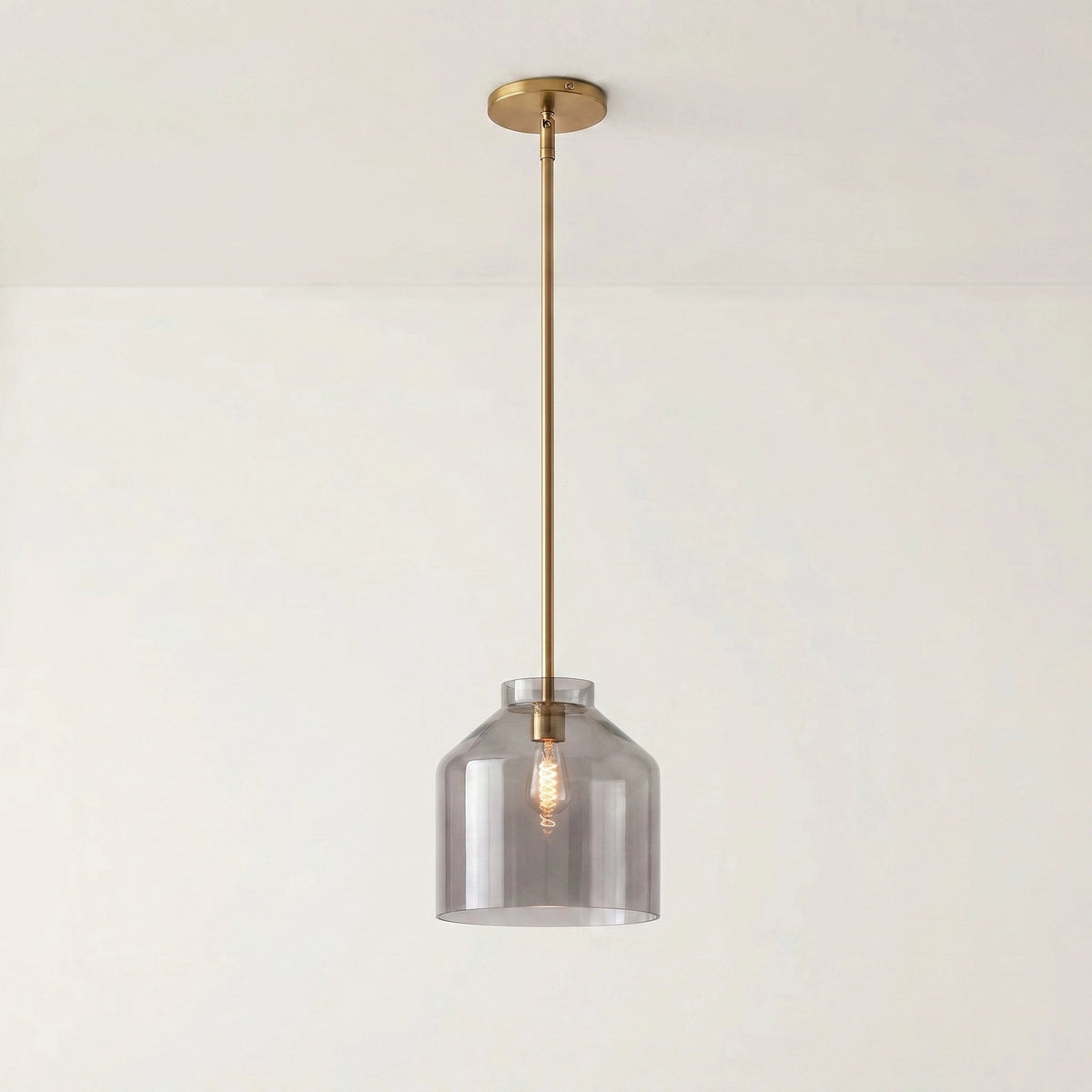 Candeeiro suspenso metálico Hanton Nordic Morandi – luminária minimalista nórdica