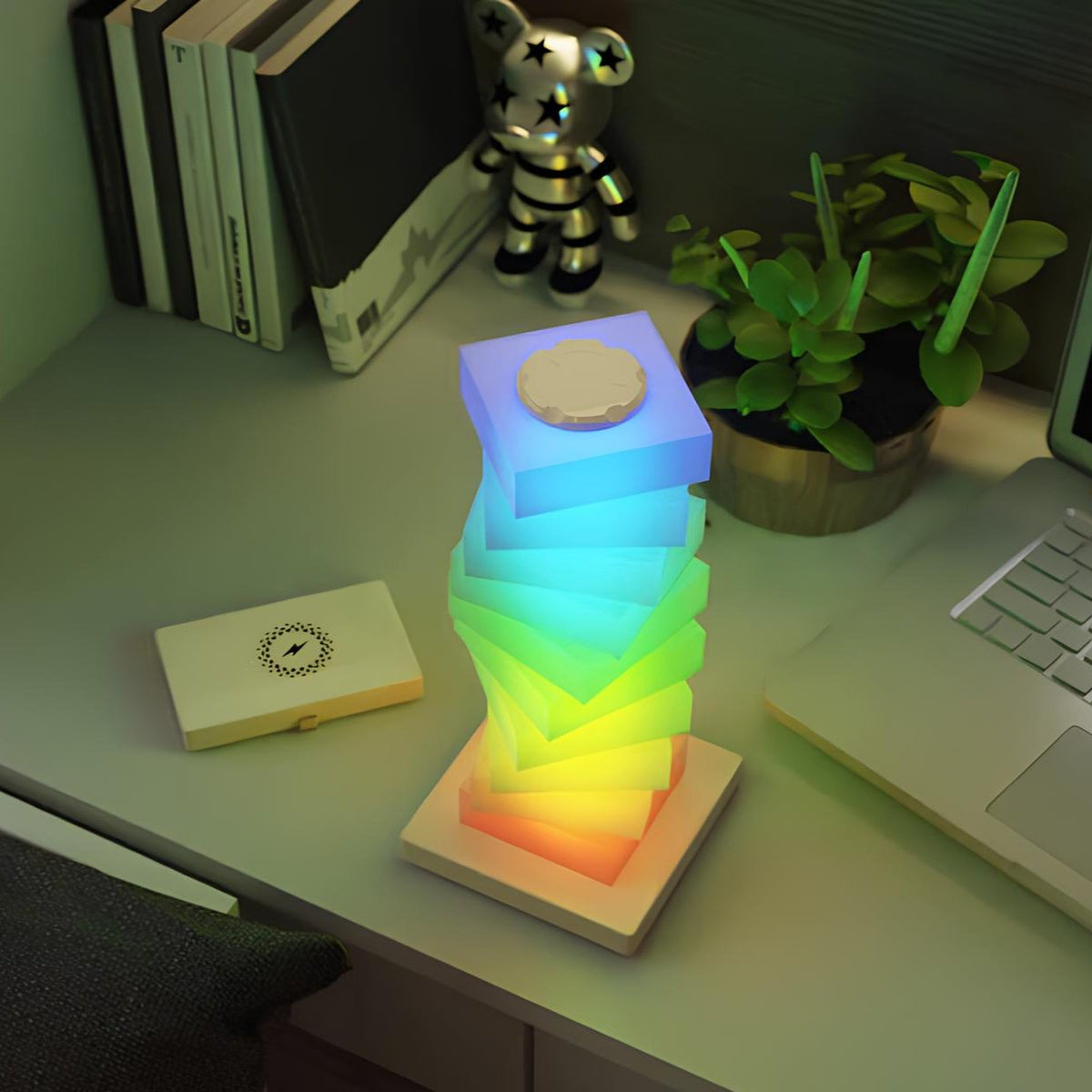 Coluna de iluminação articulável