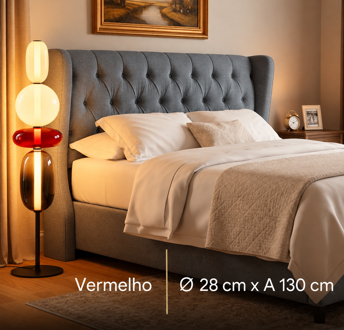 Candeeiro de Pé Moderno Prisma – Design Interativo em Cristal Soprado à Mão para Sala de Estar e Quarto