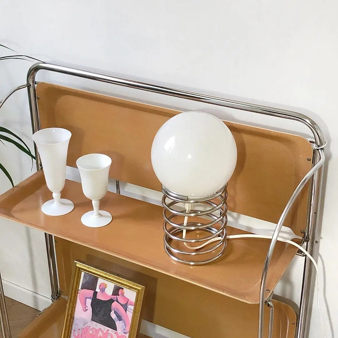 Candeeiro de Mesa Ville Spring em Vidro com Carregador USB