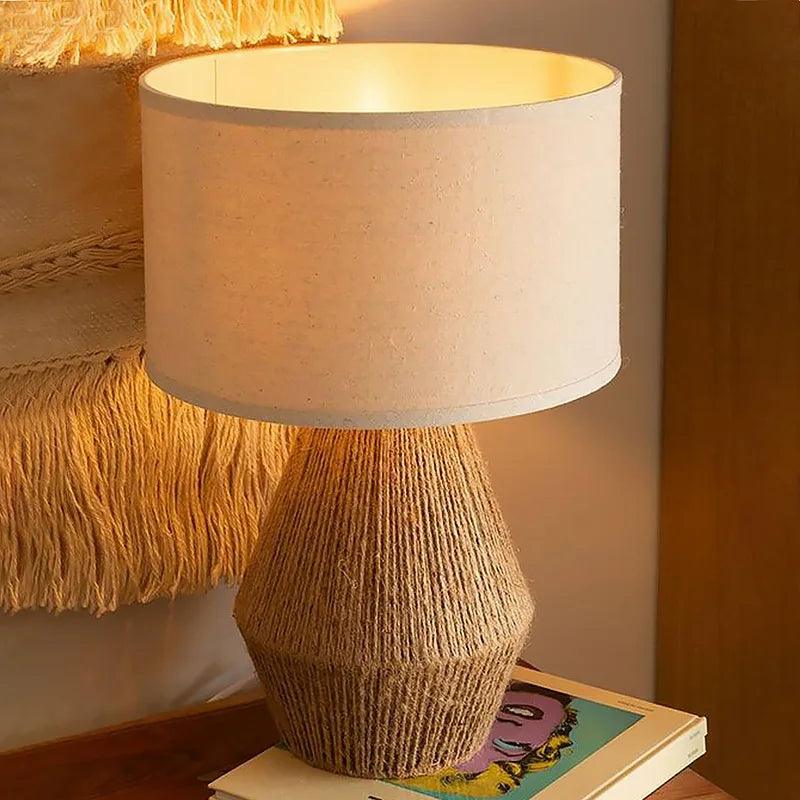 Candeeiro de mesa âmbar para sala e quarto