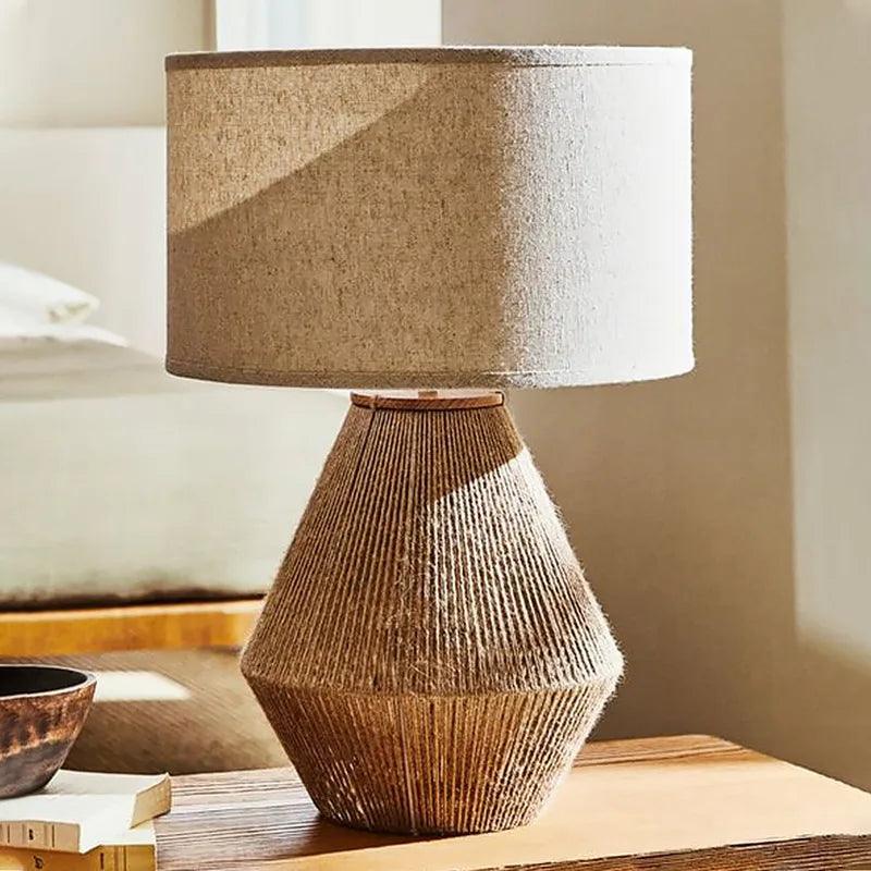 Candeeiro de mesa âmbar para sala e quarto