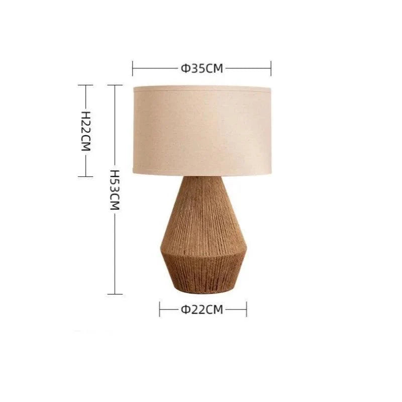 Candeeiro de mesa âmbar para sala e quarto