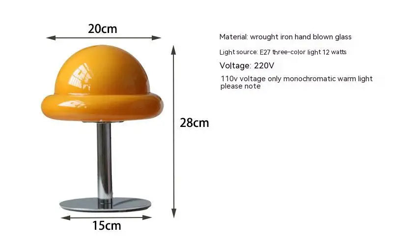 Teodor – Candeeiro de mesa em forma de cogumelo para sala e quarto