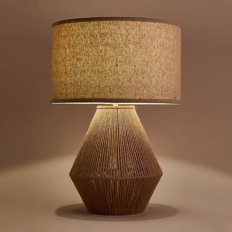 Candeeiro de mesa âmbar para sala e quarto