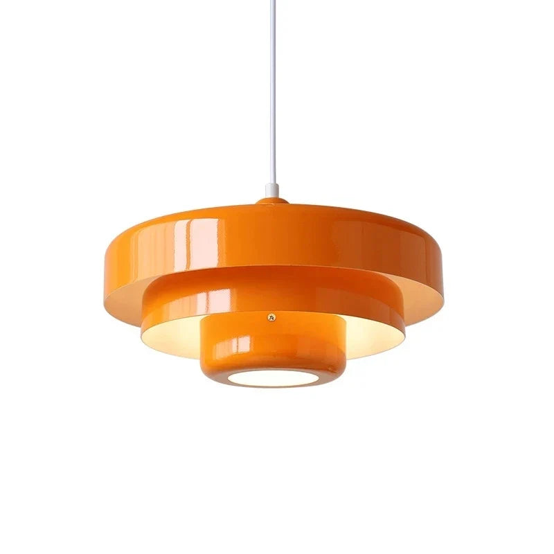 Aksel - Candeeiro suspenso retro cor de laranja,para sala, quarto, cozinha- mobiliário Bauhaus