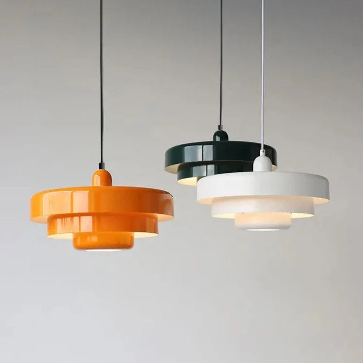 Aksel - Candeeiro suspenso retro cor de laranja,para sala, quarto, cozinha- mobiliário Bauhaus