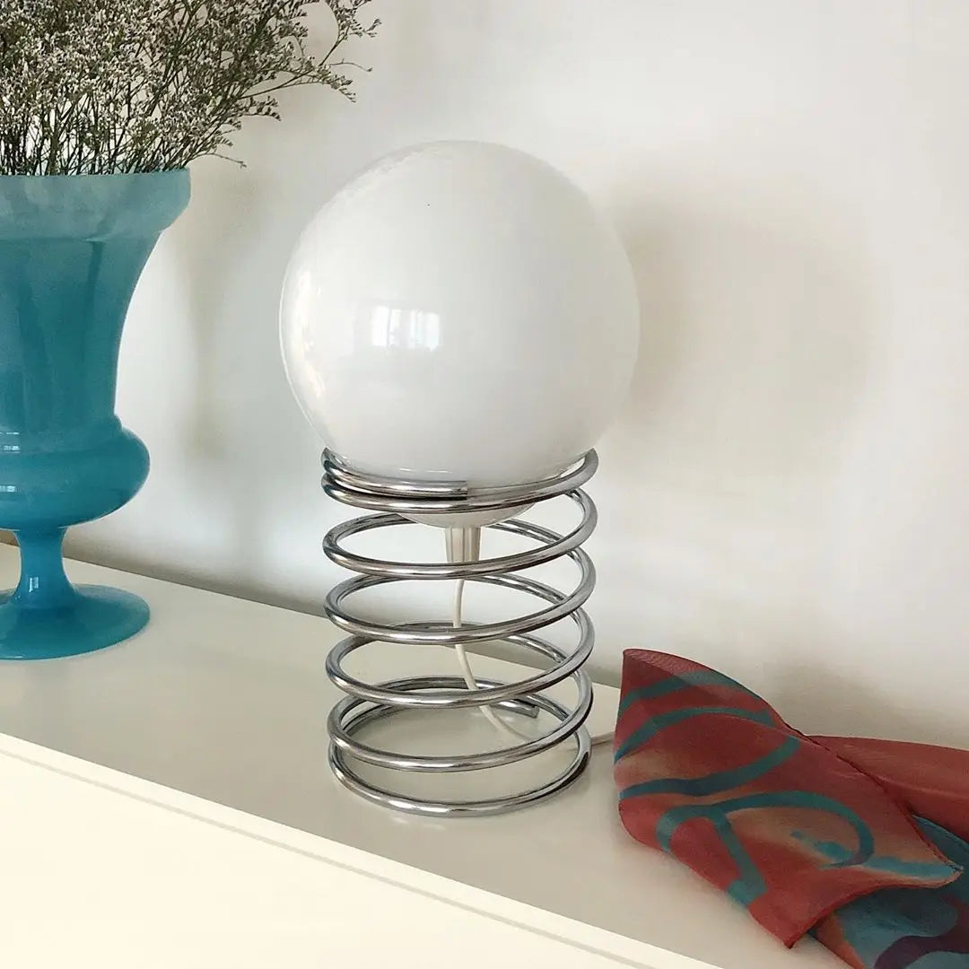 Candeeiro de Mesa Ville Spring em Vidro com Carregador USB