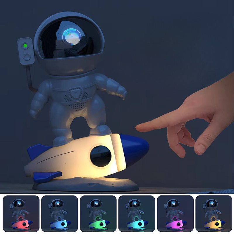 Projetor de luz em forma de astronauta