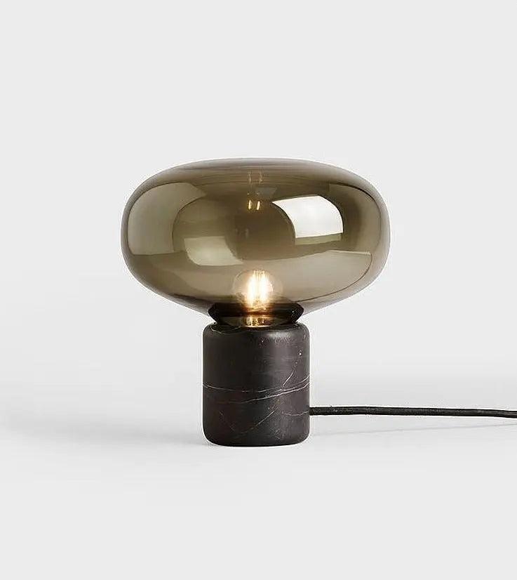Candeeiro de Mesa Vieno em Vidro Âmbar com Design Nórdico