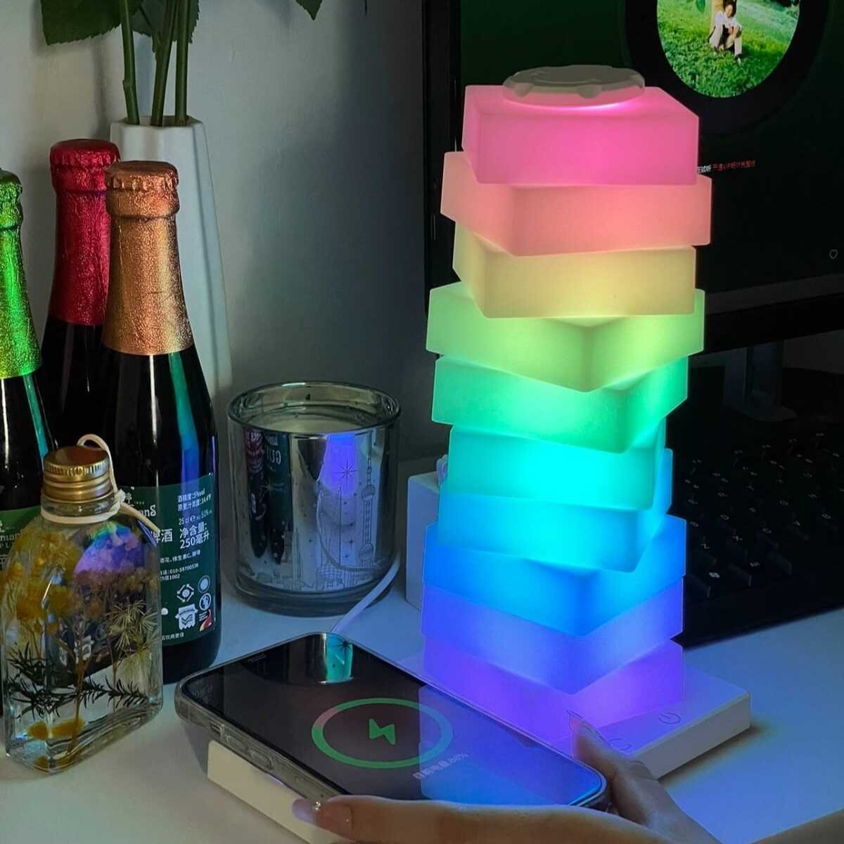 Coluna de iluminação articulável