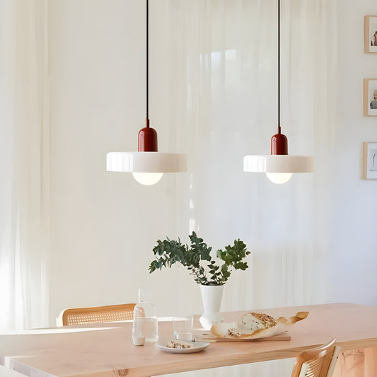 Kalle - Candeeiro suspenso de vidro para sala e cozinha, mobiliário Bauhaus