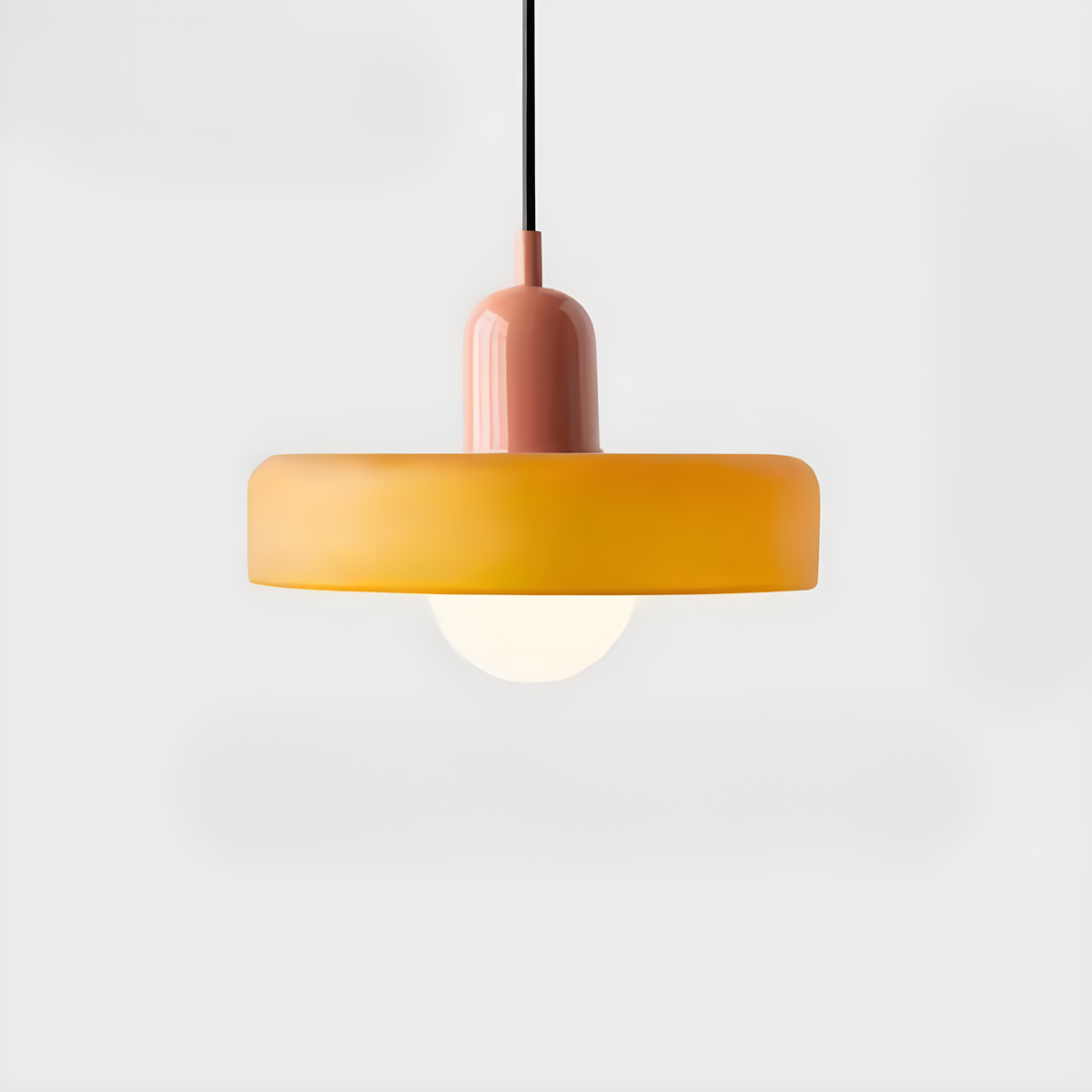 Kalle - Candeeiro suspenso de vidro para sala e cozinha, mobiliário Bauhaus