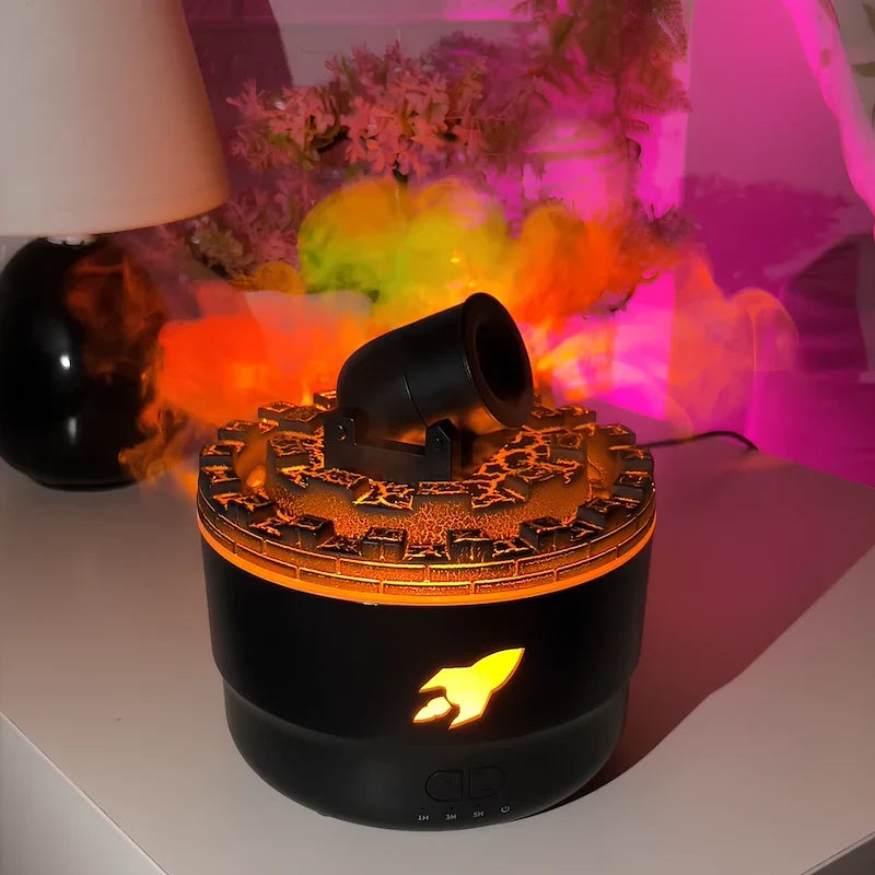 Humidificador em forma de canhão bombardeiro