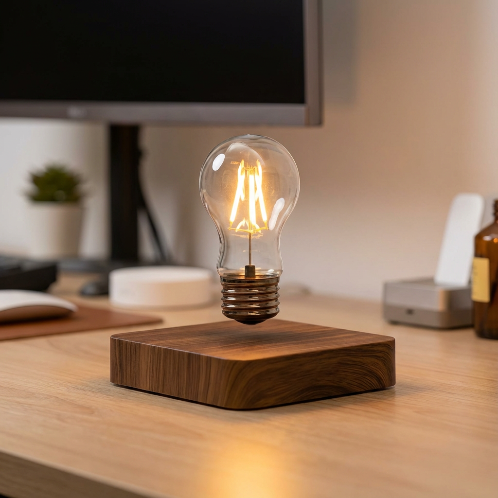 Candeeiro de mesa LED Flutuante Lysa com Levitação Magnética