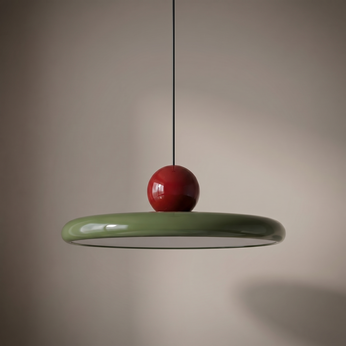 Veya – Candeeiro suspenso para sala, quarto ou cozinha colorido de estilo Bauhaus