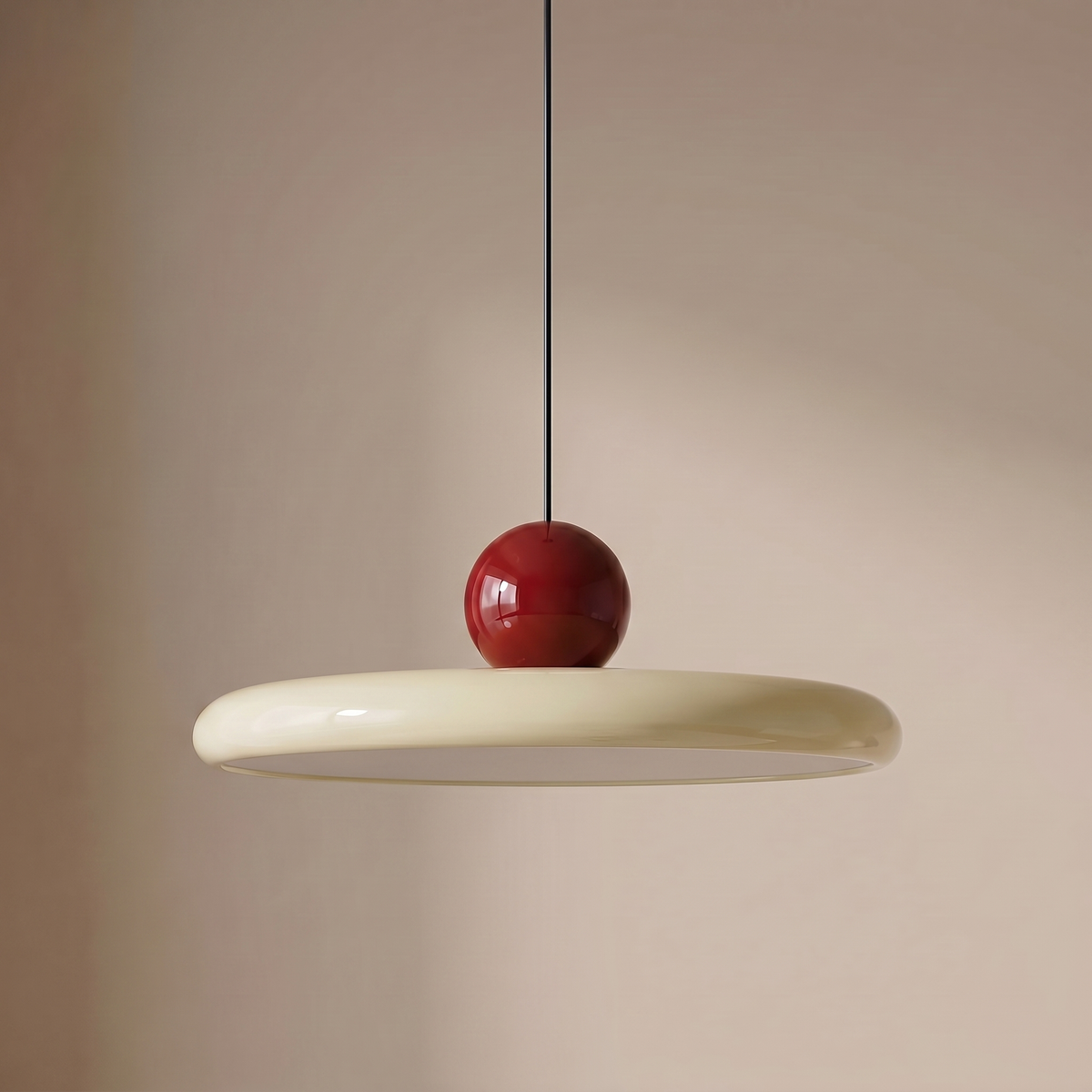 Veya – Candeeiro suspenso para sala, quarto ou cozinha colorido de estilo Bauhaus