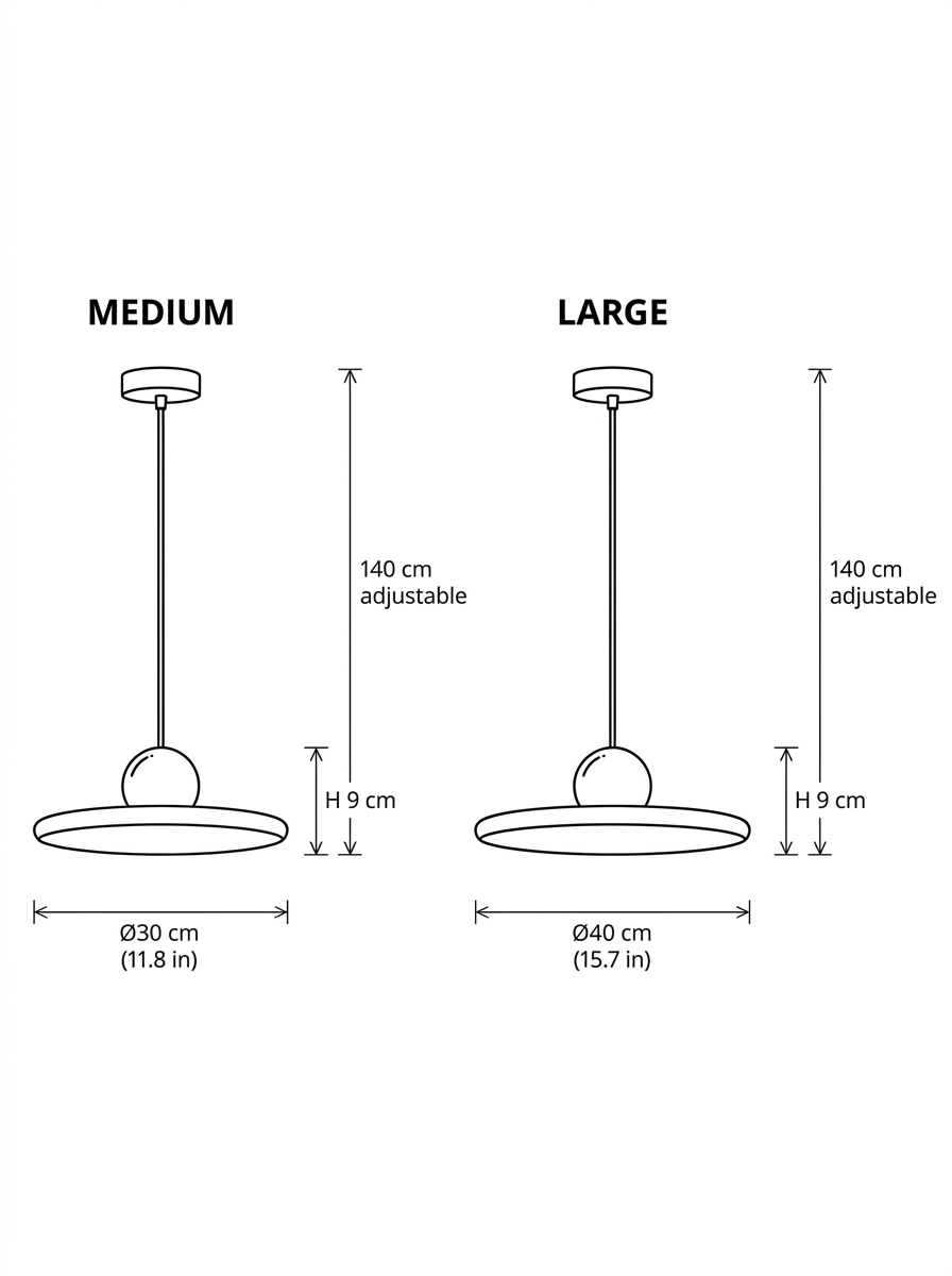 Veya – Candeeiro suspenso para sala, quarto ou cozinha colorido de estilo Bauhaus