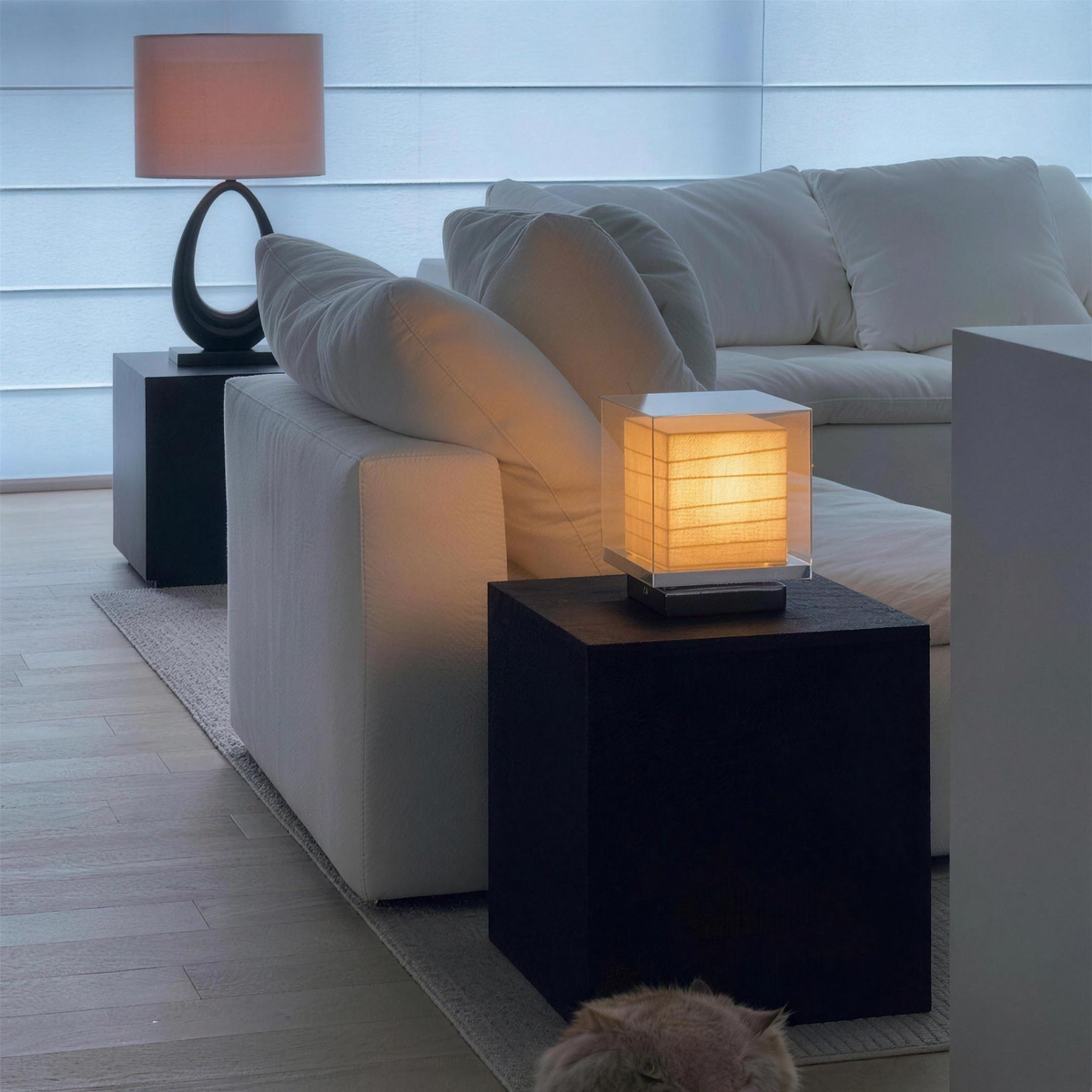 Candeeiro de mesa Kumo para sala e quarto