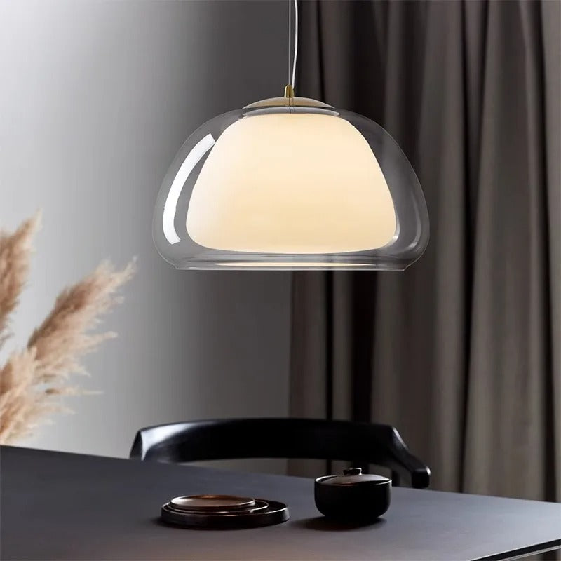 Candeeiro Pendente Amba Jelly Globe em Vidro Moderno para sala